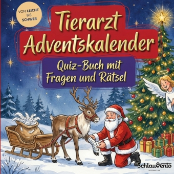 Tierarzt-Adventskalender: Quiz-Buch mit Fragen und Rätsel