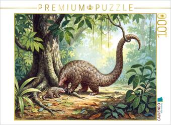CALVENDO Puzzle Pangolin Schuppentier - im Stil alter Gemälde...