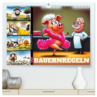 Bauernregeln, unsinnig und amüsant (hochwertiger Premium Wand...