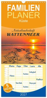 Familienplaner 2027 - Naturlandschaft WATTENMEER mit 5 Spalten...