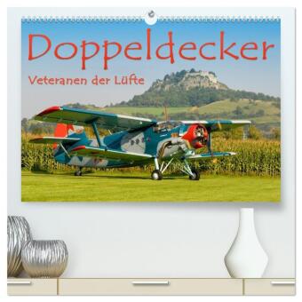 Doppeldecker - Veteranen der Lüfte (hochwertiger Premium Wand...