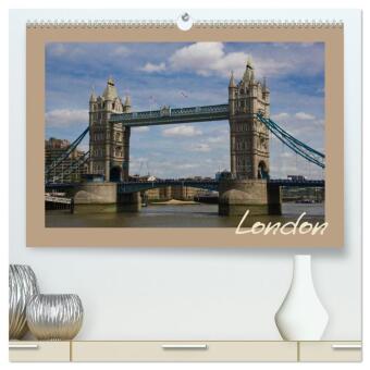 London (hochwertiger Premium Wandkalender 2027 DIN A2 quer), K...
