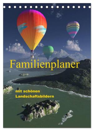 Familienplaner mit schönen Landschaftsbildern (Tischkalender ...