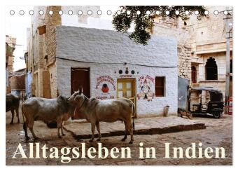 Alltagsleben in Indien (Tischkalender 2027 DIN A5 quer), CALVE...