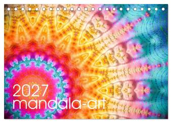 mandala-art (Tischkalender 2027 DIN A5 quer), CALVENDO Monatsk...