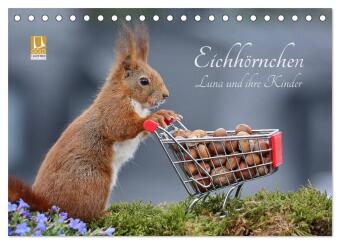 Eichhörnchen Luna und ihre Kinder (Tischkalender 2027 DIN A5 ...