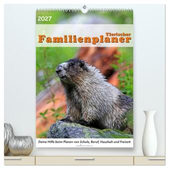 Tierischer Familienplaner (hochwertiger Premium Wandkalender 2...