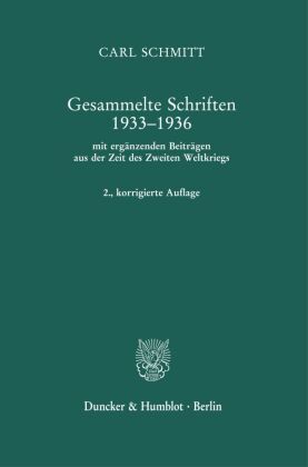 Gesammelte Schriften 1933-1936