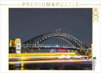 CALVENDO Puzzle Harbour Bridge bei Nacht | 2000 Teile Lege-Gr�...