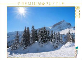 CALVENDO Puzzle Skigebiet Kreuzeck und Alpspitze 2000 Teile Puzzle quer | 2000 Teile Lege-Größe 90 × 67 cm Foto-Puzzle für glückliche Stunden