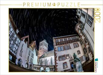 CALVENDO Puzzle Nachts am Rathaus 2000 Teile Puzzle quer | 2000 Teile Lege-Größe 90 × 67 cm Foto-Puzzle für glückliche Stunden