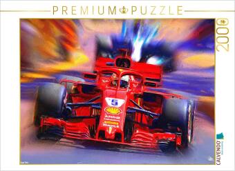 CALVENDO Puzzle Sebastian Vettel 2000 Teile Puzzle quer | 2000 Teile Lege-Größe 90 × 67 cm Foto-Puzzle für glückliche Stunden