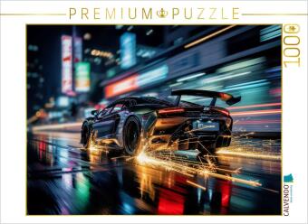 CALVENDO Puzzle Motoren im Rampenlicht, Rennsport als große B...