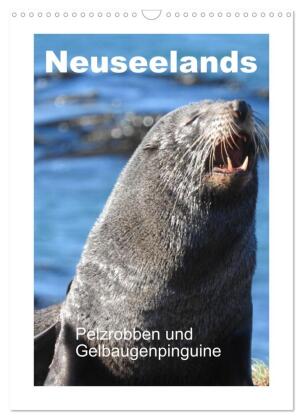 Neuseelands Pelzrobben und Gelbaugenpinguine (Wandkalender 202...