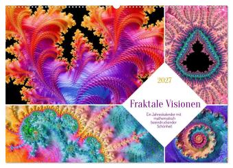 Fraktale Visionen (Wandkalender 2027 DIN A2 quer), CALVENDO Mo...