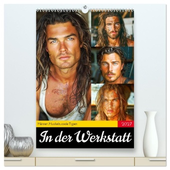 In der Werkstatt. Männer, Muskeln, coole Typen (hochwertiger ...