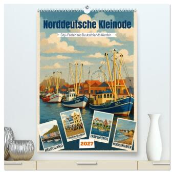Norddeutsche Kleinode - City Poster (hochwertiger Premium Wand...