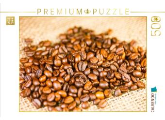 CALVENDO Puzzle Kaffeebohnen | 500 Teile Lege-Größe 48 × 36 cm Foto-Puzzle für Erwachsene