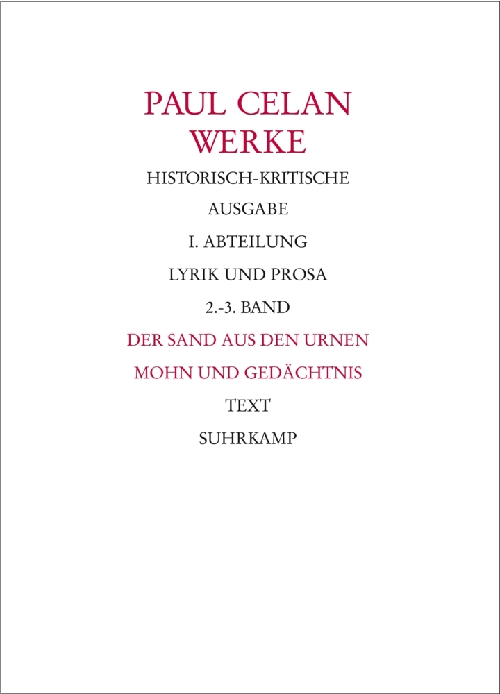 Werke. Historisch-kritische Ausgabe. I. Abteilung: Lyrik und Prosa, 2 Teile main product photo