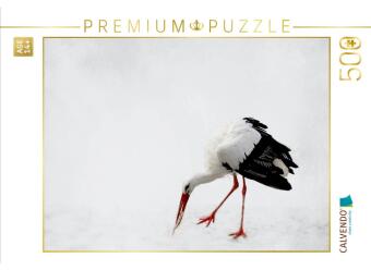 CALVENDO Puzzle Storch | 500 Teile Lege-Größe 48 × 36 cm Foto-Puzzle für Erwachsene