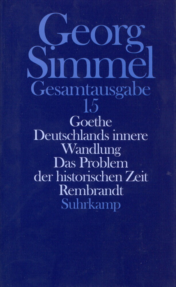 Goethe. Deutschlands innere Wandlung. Das Problem der historischen Zeit. Rembrandt main product photo