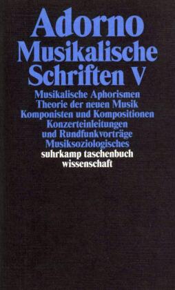 Musikalische Schriften. Tl.5