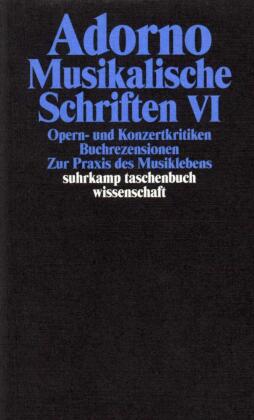 Musikalische Schriften. Tl.6
