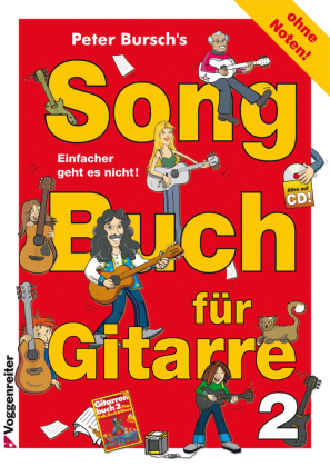 Peter Bursch's Songbuch für Gitarre, m. Audio-CD. Tl.2