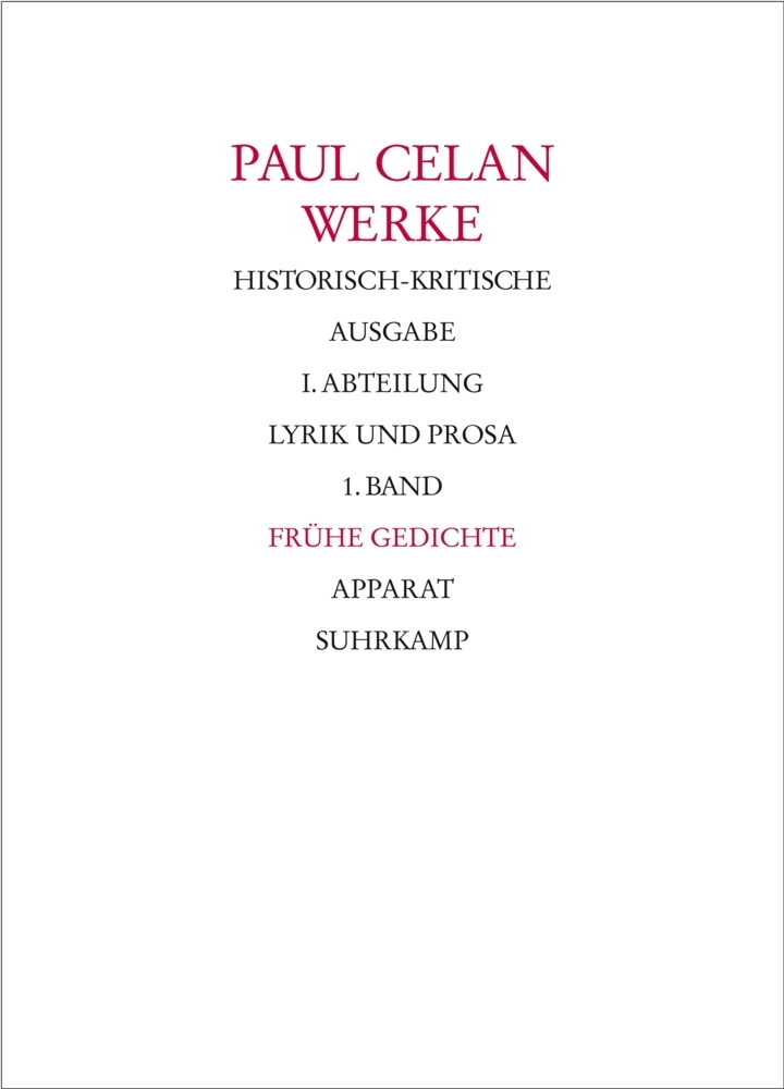 Werke. Historisch-kritische Ausgabe. I. Abteilung: Lyrik und Prosa, 2 Teile main product photo
