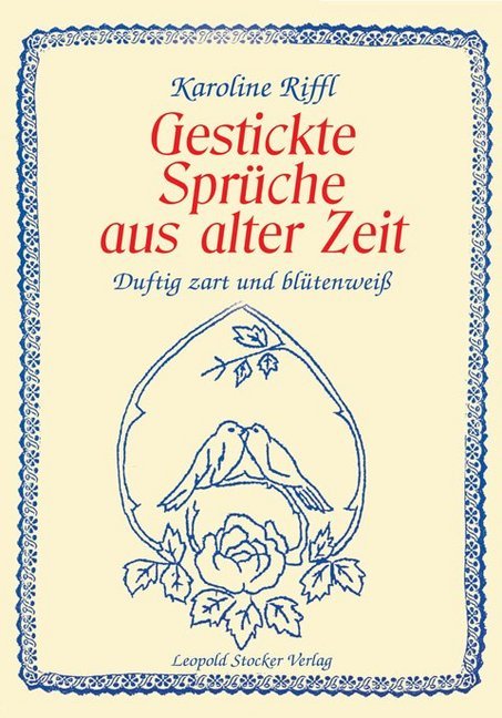 Gestickte Sprüche aus alter Zeit main product photo