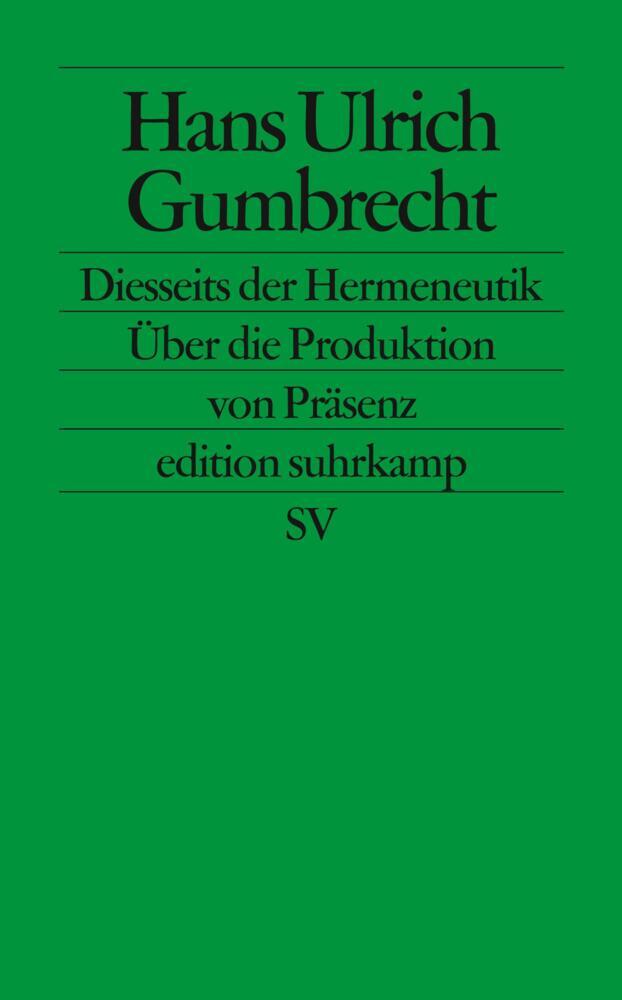 Diesseits der Hermeneutik main product photo