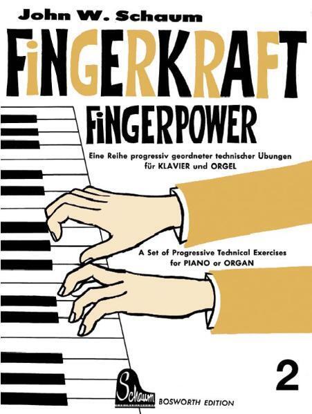 Fingerkraft. Progressiv geordnete technische Übungen für Klavier oder Orgel / Fingerkraft 2. H.2 main product photo