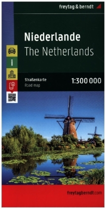 Freytag & Berndt Autokarte Niederlande. Nederland. Paises Bajos; The Netherlands; Pays Bas; Paesi Bassi
