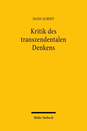 Kritik des transzendentalen Denkens