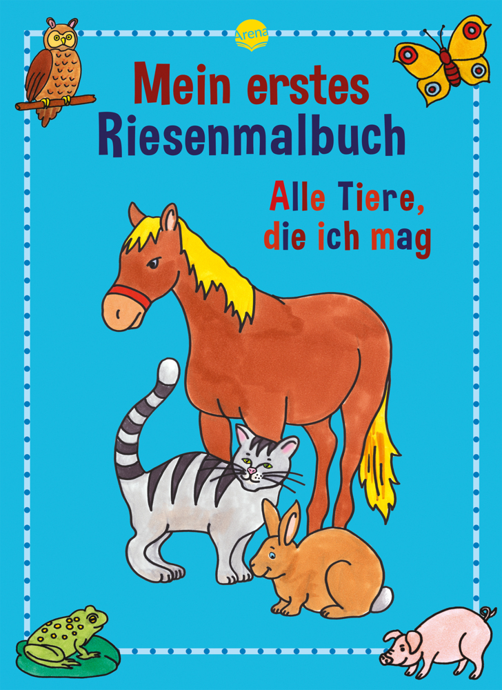 Mein erstes Riesenmalbuch, Alle Tiere, die ich mag main product photo