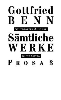 Sämtliche Werke - Stuttgarter Ausgabe. Bd. 5 - Prosa 3 (Sämtliche Werke - Stuttgarter Ausgabe, Bd. 5). Tl.3
