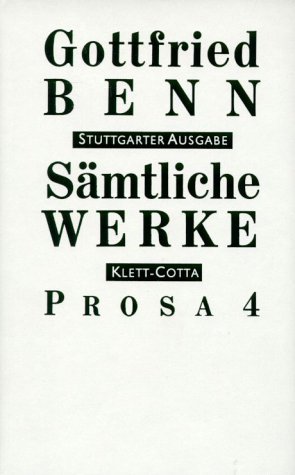Sämtliche Werke - Stuttgarter Ausgabe. Bd. 6 - Prosa 4 (Sämtliche Werke - Stuttgarter Ausgabe, Bd. 6). Tl.4 main product photo