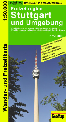 GeoMap Karte Freizeitregion Stuttgart und Umgebung