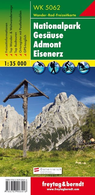 Freytag & Berndt Wander-, Rad- und Freizeitkarte Nationalpark Gesäuse, Admont, Eisenerz main product photo