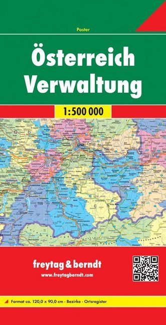 Österreich Verwaltungskarte. Austria, Administration main product photo