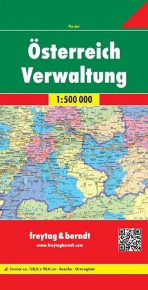 Österreich Verwaltungskarte. Austria, Administration