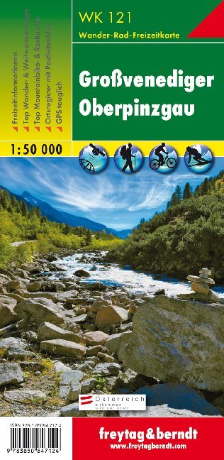 Freytag & Berndt Wander-, Rad- und Freizeitkarte Großvenediger, Oberpinzgau main product photo