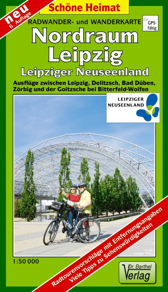Doktor Barthel Karte Nordraum Leipzig. Leipziger Neuseenland main product photo