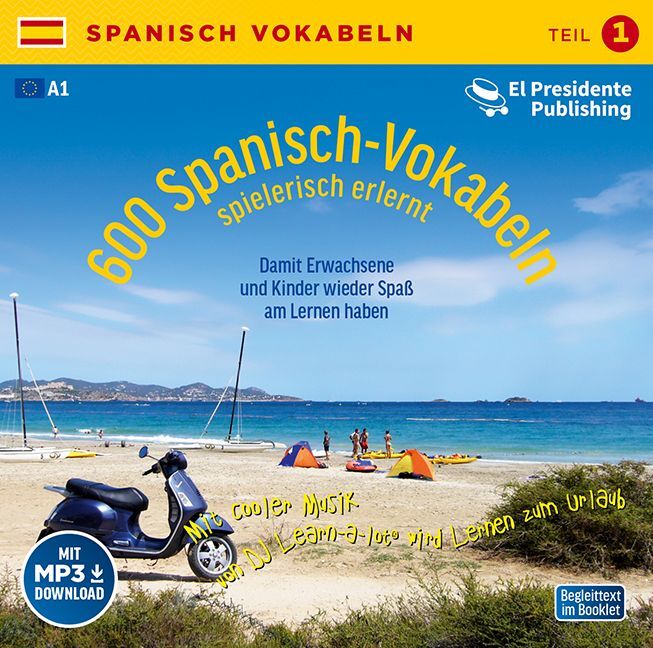 600 Spanisch-Vokabeln spielerisch erlernt, 1 Audio-CD. Tl.1 main product photo