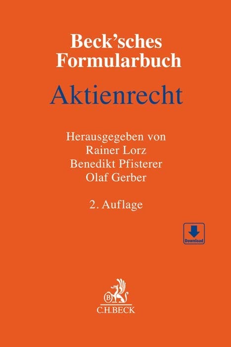 Beck'sches Formularbuch Aktienrecht, m. CD-ROM main product photo