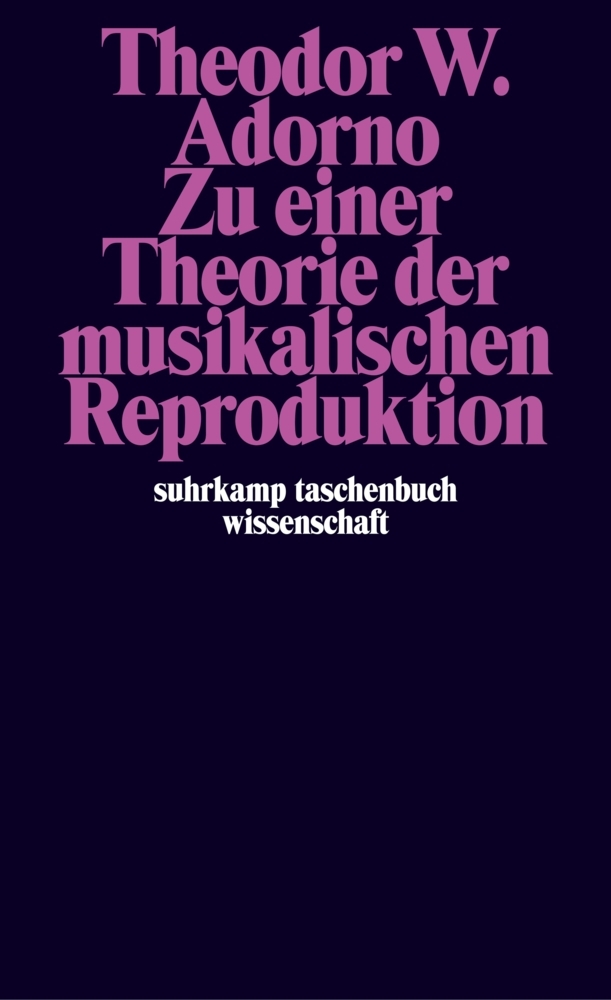 Zu einer Theorie der musikalischen Reproduktion main product photo
