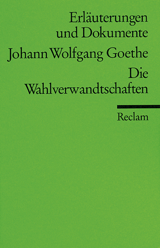 Johann Wolfgang Goethe 'Wahlverwandtschaften' main product photo