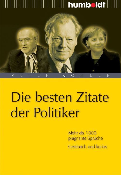 Die besten Zitate der Politiker main product photo
