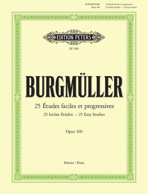 25 Leichte Etüden op.100, für Klavier main product photo