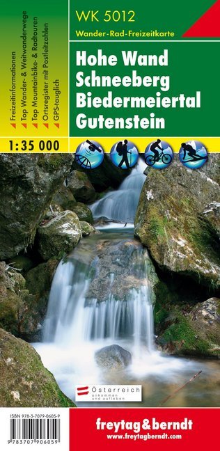 Freytag & Berndt Wander-, Rad- und Freizeitkarte Hohe Wand, Schneeberg, Biedermeiertal, Gutenstein main product photo